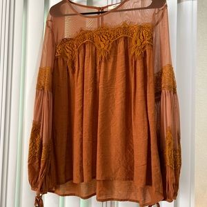 Bought from VICI lace cutout blouse